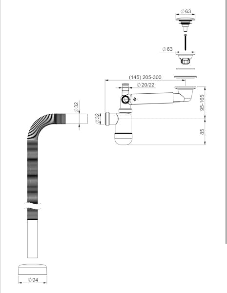 Pullovesilukko Prevex Preloc Pop-up 420 6502734
