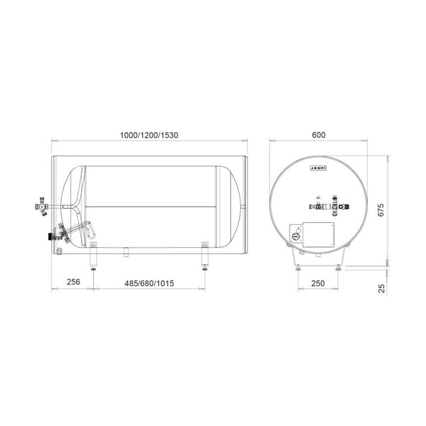 Lämminvesivaraaja Jäspi VLS 300 S RST saunamalli 5260057