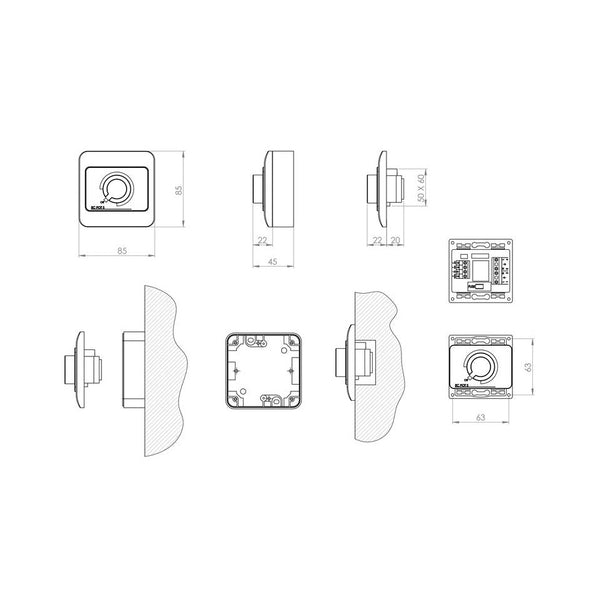 Huippuimurin moottorisäädin Vilpe Eco 735028 0-10 V 7820090