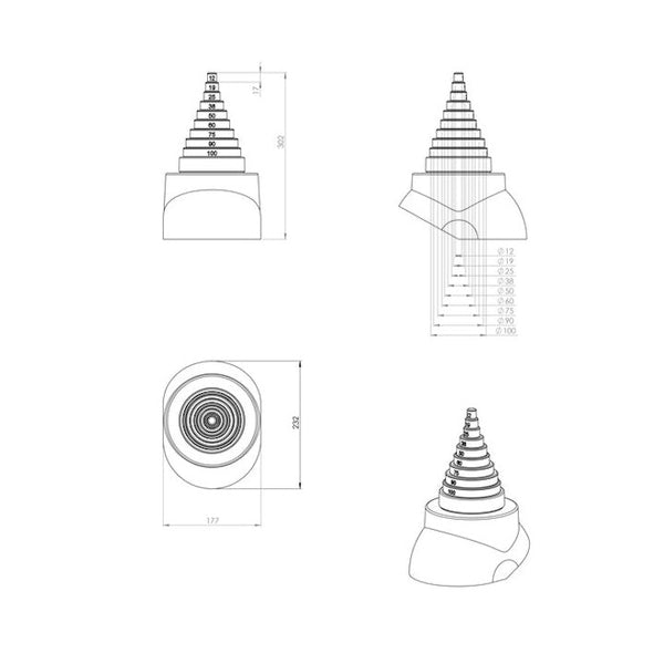 Vilpe antennikaulus 74092 musta 7813352