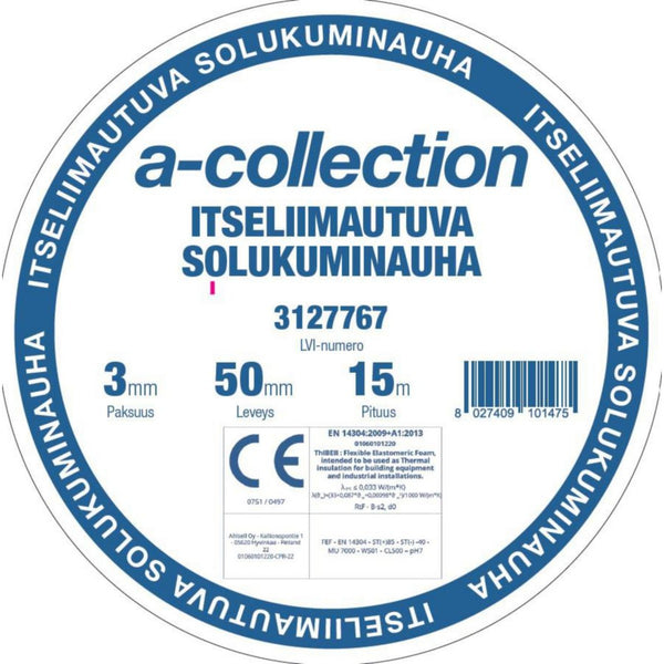 Solukuminauha a-collection s2 3mm x 50mm x 15m itseliim. 3127767