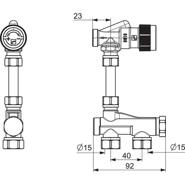 1-2 Putkijärjestelmä Oras Stabila Pro DN 10 443100 4032059