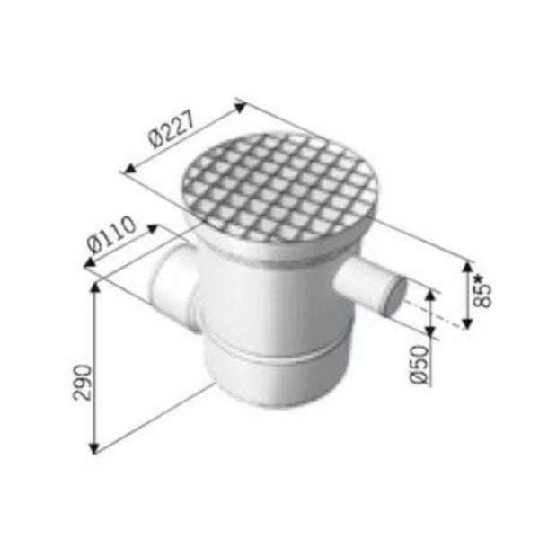 Aco Pönttökaivo Vaakamalli Dn100 Rst 1X50 Betoni/Massa 3308235