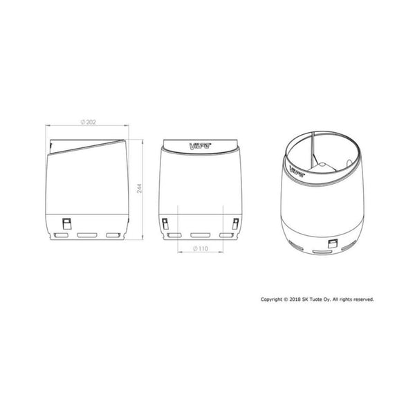 Sadehattu Vilpe Flow 110 musta 7820293