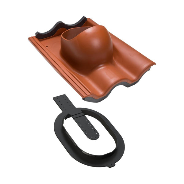 Kattoläpivienti Vilpe CLICK 360049 Tiilenpunainen 7820656