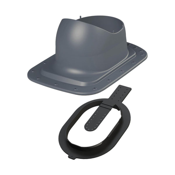 Kattoläpivienti Vilpe CLICK 360137 CLASSIC loiva harmaa 7820696