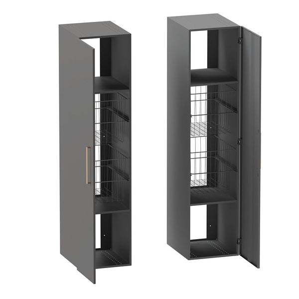 Pyykkikaappi V60530 Polaria Solo 400 X 500 harmaa - Fertti.com