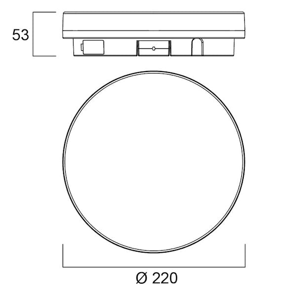 Pinta-Asennusval Start Slim 0043510 Ip54 15W 830/840 Dim