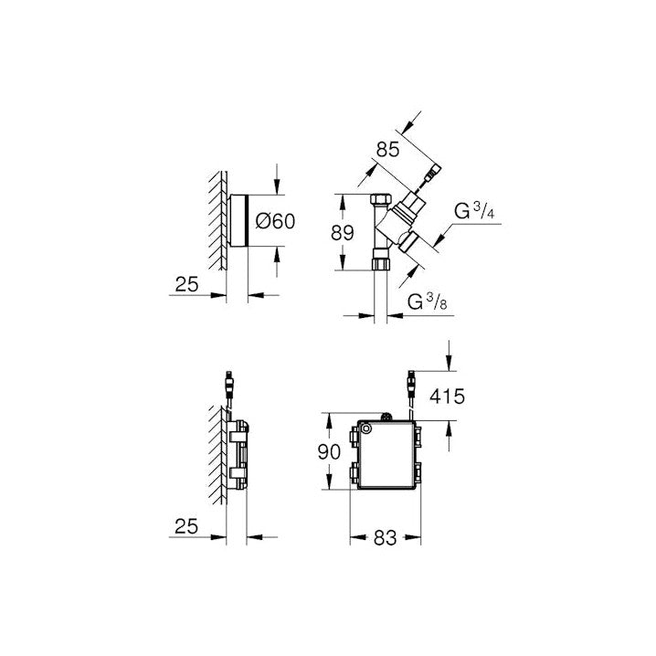 HANAVARAOSA GROHE 40402000 APK. VENTTIILI [6225113] |