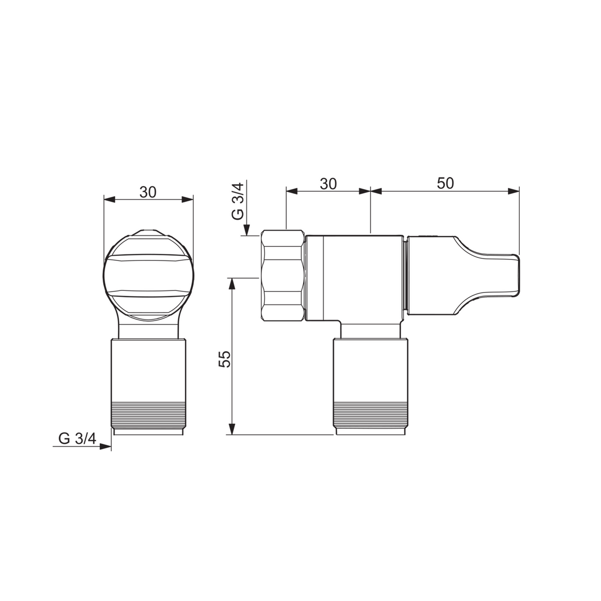 Laskuhana Oras 1/2"x3/4" muunnosnipalla 101201 [6413102] |