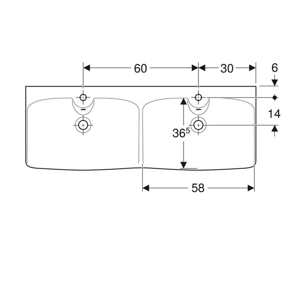 Kaksoispesuallas Ido Glow 1200mm 11129 [5611171] |