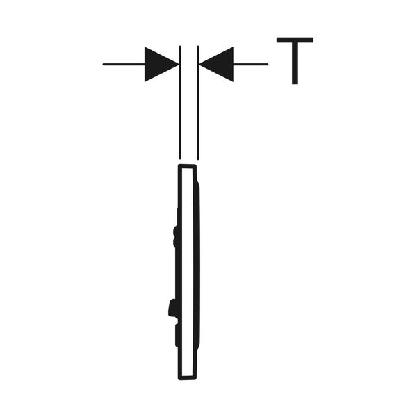 Huuhtelupainike 115.758.14.5 Geberit Sigma 10 1 - H mattamusta/ kromi [5756582] |