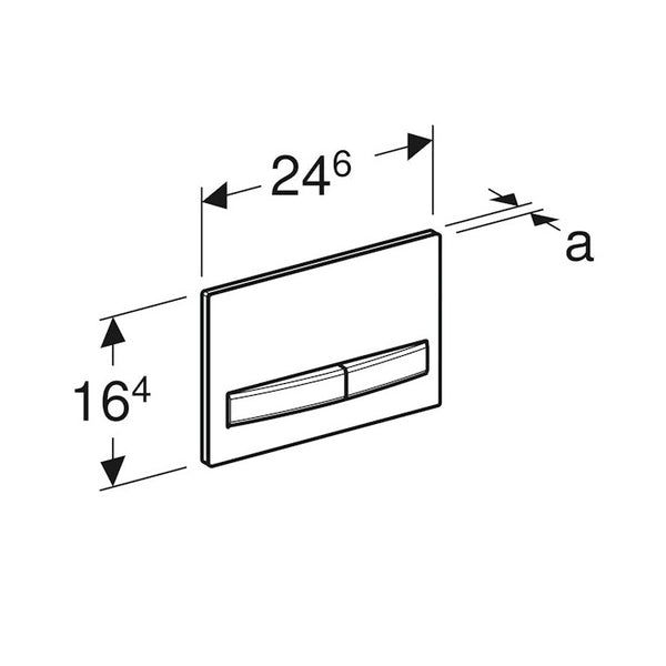 Huuhtelupainike Sigma50 2 - H Square Yksilöllinen [5756572] |
