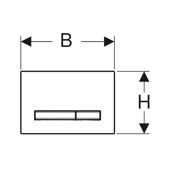 Huuhtelupainike Sigma50 2 - H Square Yksilöllinen [5756572] |