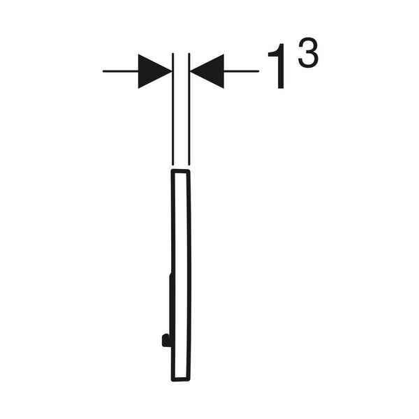 Geberit Sigma01 - huuhtelupainike, kaksoishuuhteluun: Galvanoitu jalomessinki [5756362] |