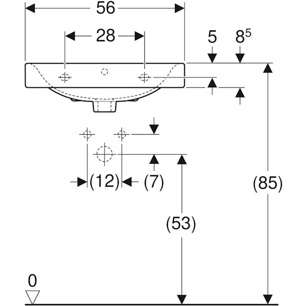 Pesuallas Ido Glow 560 neliö, ei hanareikää 1166501101 [5611188] |