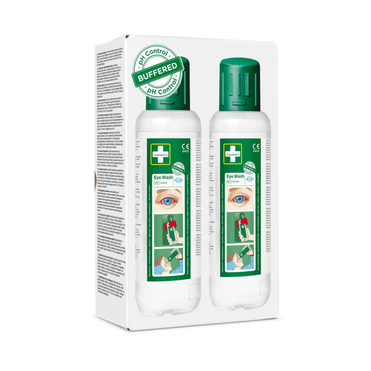 Silmänhuuhtelupullo 2X500 Ml Cederroth 725200 [314320] |