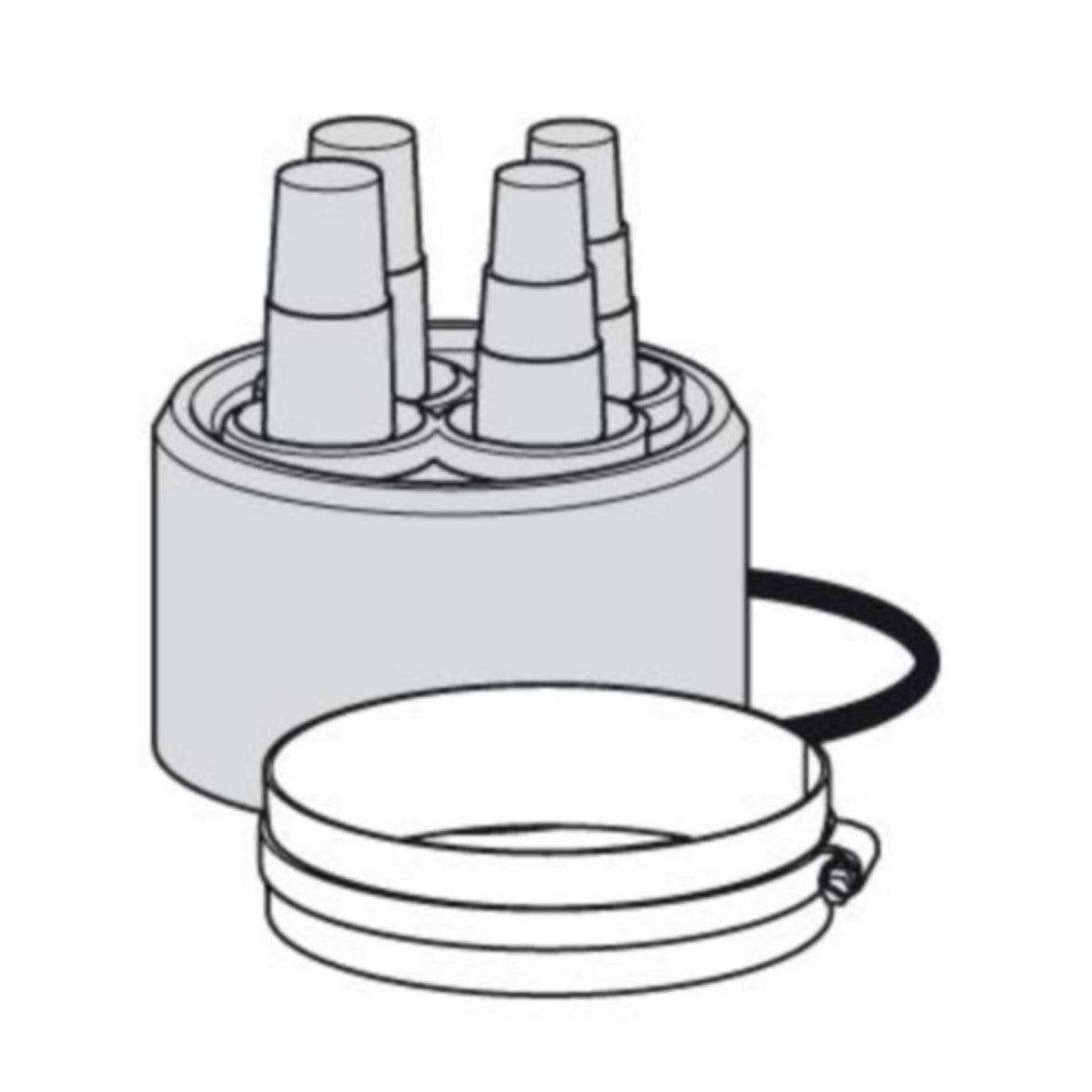 Ecoflex Kumipäätyhattu Quattro Uponor 175 (525791) [3010797] |