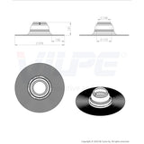 Huopakaton läpivientitiiviste Vilpe Felt no. 5 ø 150/175 mm 7813335