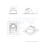 Piippu - Läpivienti Vilpe 741027 No. 1 Pyöreä Ha [5086115] |