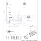 Tuuletuspaalu Vilpe Ross 125/135, punainen 790318 [7814608] |