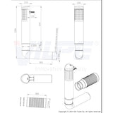Tuuletuspaalu Vilpe 790382 Ross 200/210 musta [7820068] |