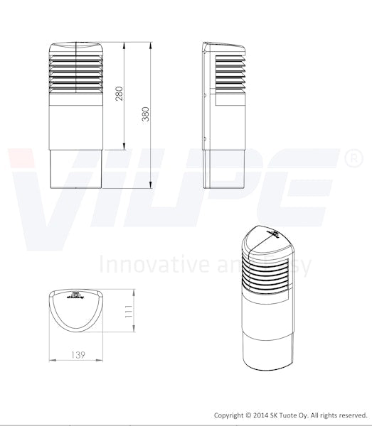 Tuuletuspaalun hattu Ross Vilpe 125 musta [7814702]