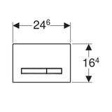 WC-huuhtelupainike Geberit Sigma50 musta RAL 9005 5756566