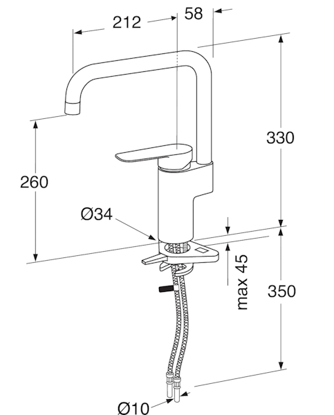 Keittiöhana Gustavsberg GB412050580 Atlantic lyijytön [6270833]
