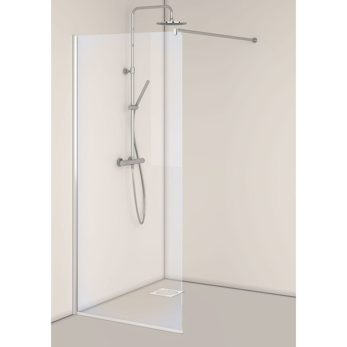 Suihkuseinä Hafa Igloo Pro kiinteä kirkas lasi 70 [1450330] |