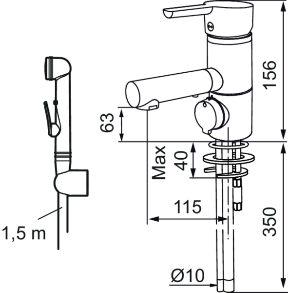 Pesuallashana Mora Armatur MMIX B6 bidé PKV 733087.TT [6160633]