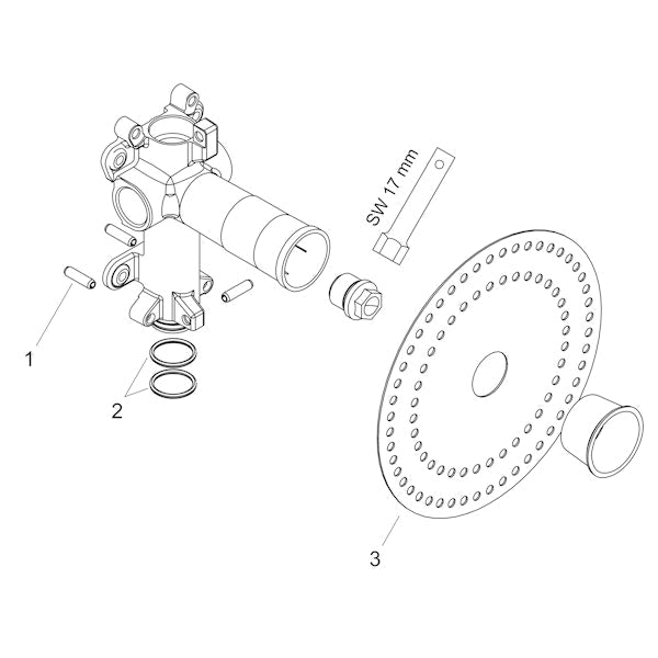Piiloasennussuihku Hansgrohe 28486180 Axor Starck [6559016]