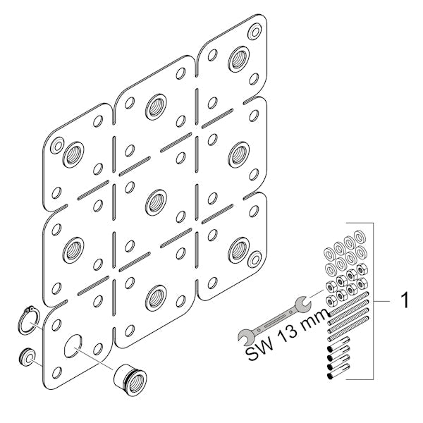 Piiloasennussuihku Hansgrohe 28470180 Axor Starck [6559015]