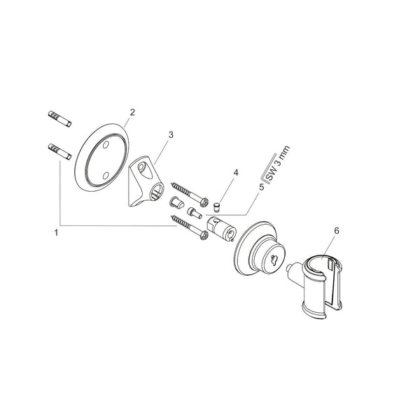 Ripustin Hansgrohe 16325000 Axor Montreux [6555613]