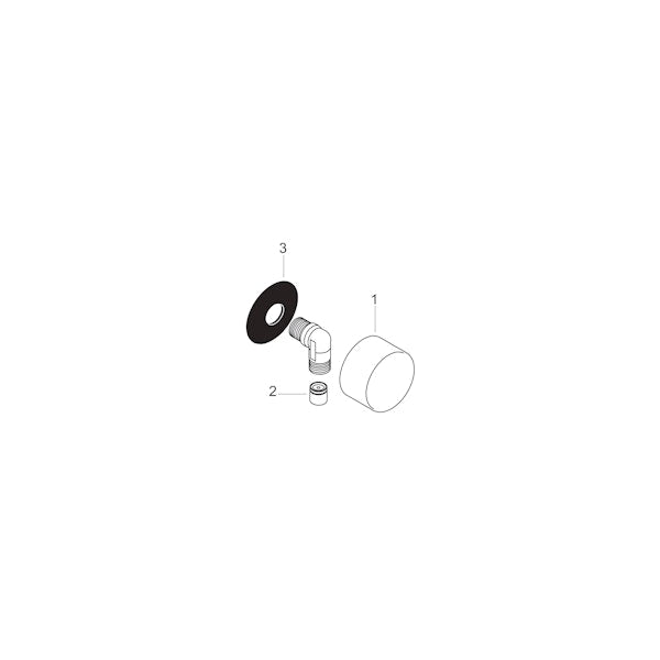 Seinäliitin Hansgrohe 27451000 Axor Fix Fit [6551002]
