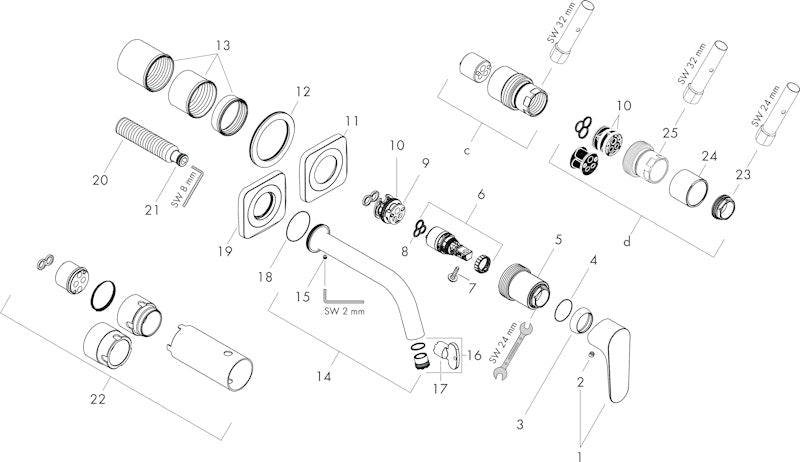 Pintaosa Hansgrohe 34116000 Axor Citterio M [6150245]