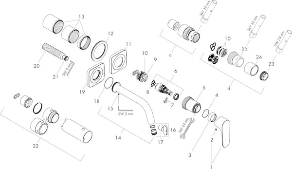 Pintaosa Hansgrohe 34113000 Axor Citterio M [6150243]
