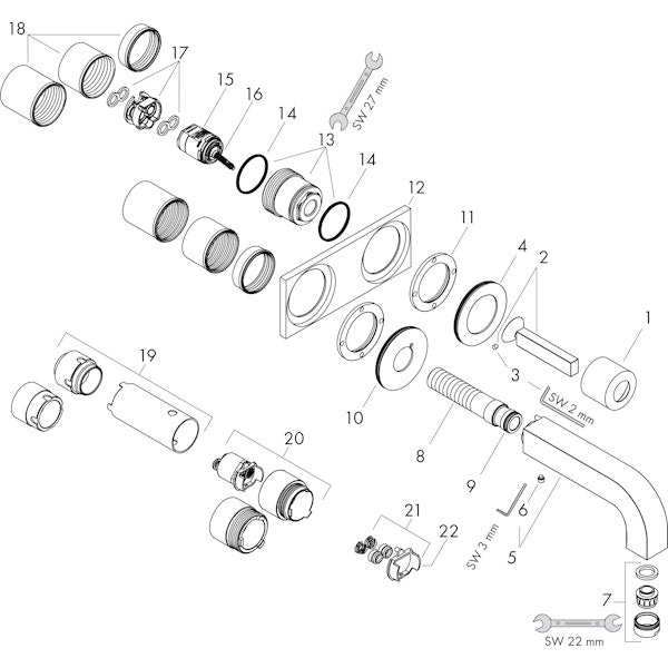 Pintaosa Hansgrohe 39115000 Axor Citterio [6150266]