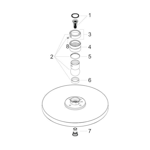 Yläsuihku Hansgrohe 28494000 Axor 240Mm [6559362] |