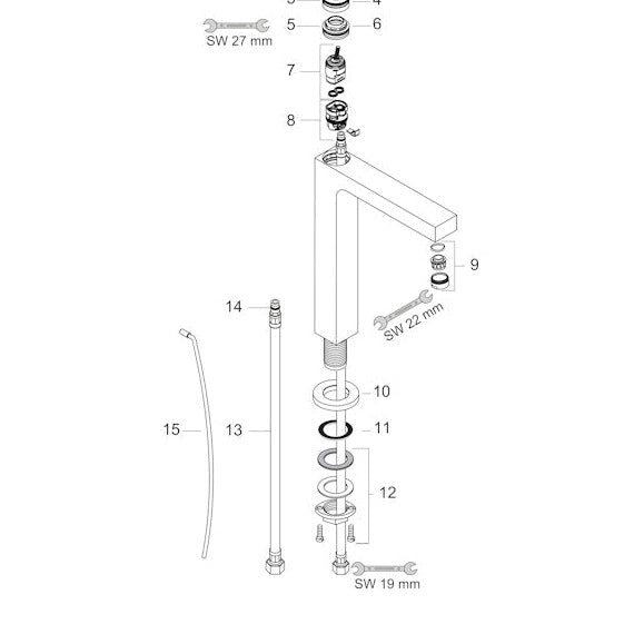 Pesuallashana Hansgrohe 39020000 Axor Citterio [6150263]
