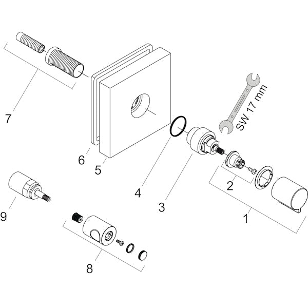 Pintaosa Hansgrohe 10972000 Axor Starck [6350100]