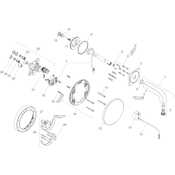 Pintaosa Hansgrohe 39117000 Axor Citterio Elekt, [6150167]