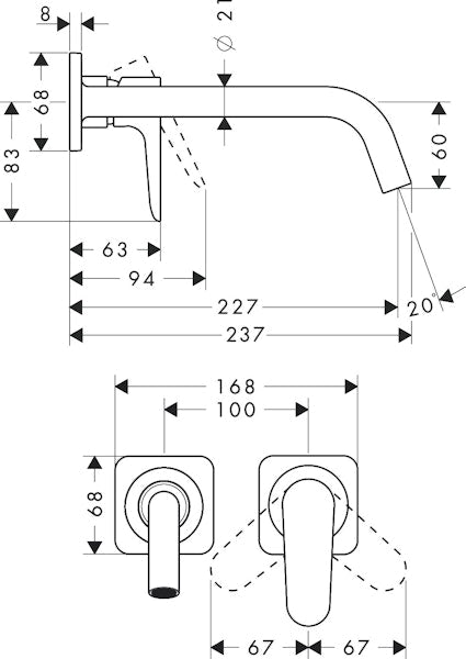Pintaosa Hansgrohe 34116000 Axor Citterio M [6150245]