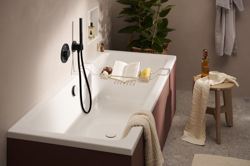 Seinäliitin Hansgrohe 26888340 Fixfit S harjattu Musta kromi [6550281]