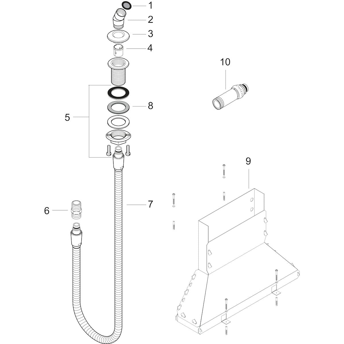 Ripustin Hansgrohe 28307000 Secuflex [6556018]