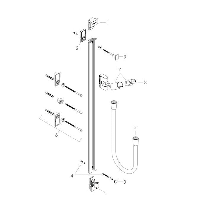 Suihkutanko Hansgrohe 27636000 Rd Unica'S 90Cm [6556016] |