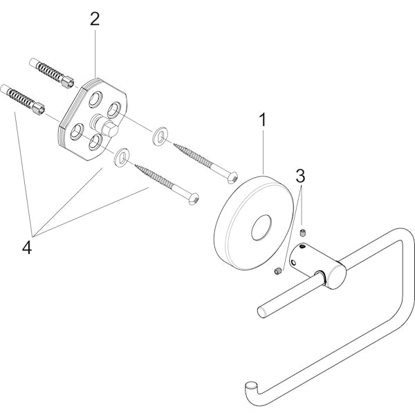 Wc - Paperiteline Hansgrohe 40526000 Logis [5773804] |