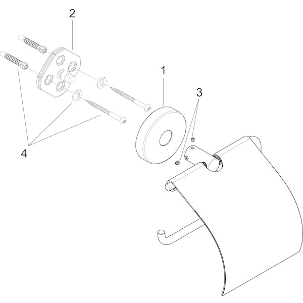 Wc - Paperiteline Hansgrohe 40523000 Logis [5773803] |