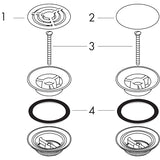 Vesilukon Pohjaventtiili Hg 50001000 1 1/4 Hansgrohe Kromi [6552001] |