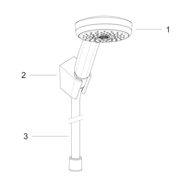 Käsisuihkusetti Hansgrohe 27592000 Croma 100 Porter'C [6555521]
